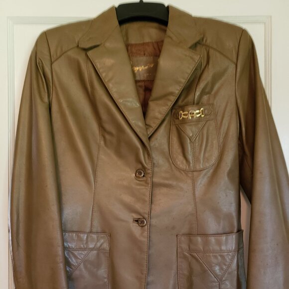 Genuine Vintage Etienne Aigner Leather Jacket - Picture 1 of 6